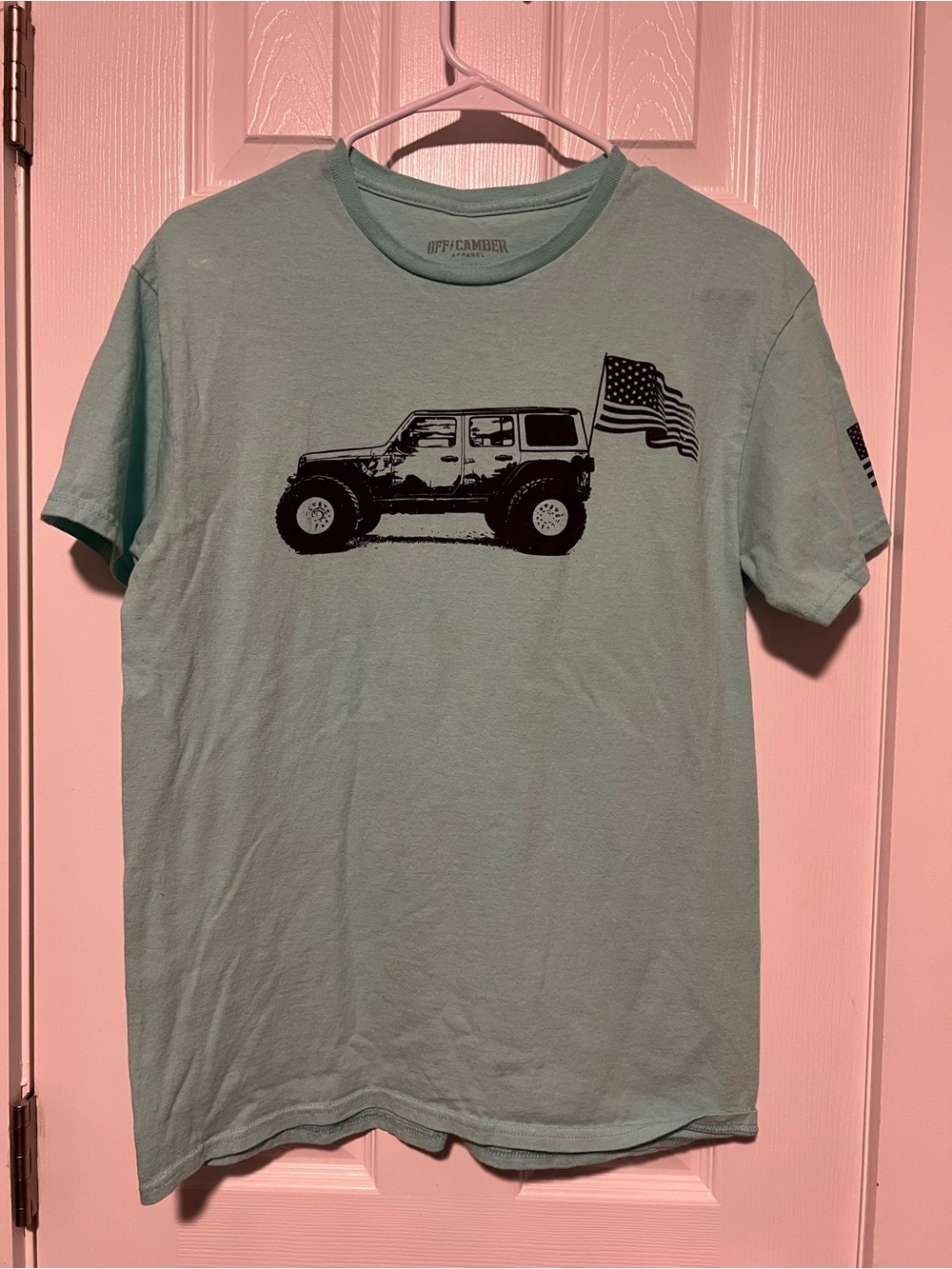 Teal Green Jeep Graphic Short Sleeve Tee